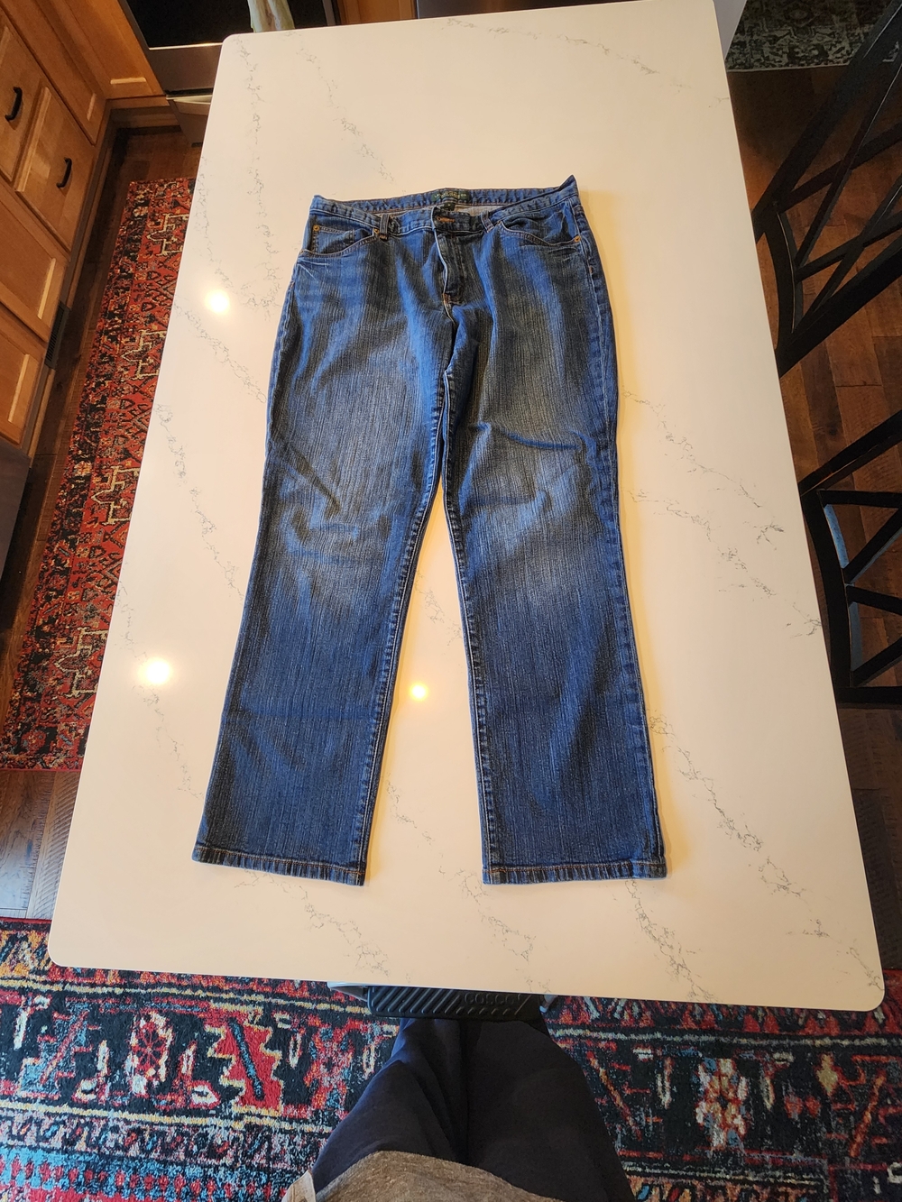 Ralph Lauren Straight Jeans in Dark Blue Denim